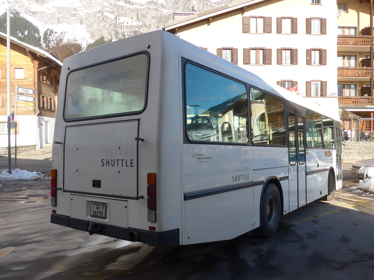 (187'404) - Stuppan, Flims - GR 26'235 - NAW/Hess (ex Th�ni, Flims) am 26. Dezember 2017 in Flims, Post