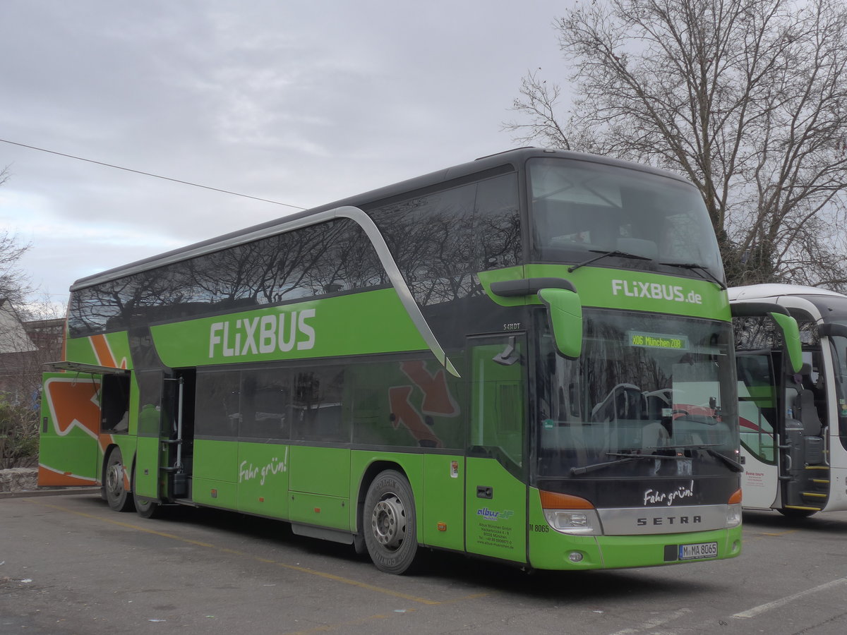 (187'448) - Aus Deutschland: Albus, M�nchen - Nr. M8065/M-EU 8065 - Setra am 26. Dezember 2017 in Z�rich, Sihlquai
