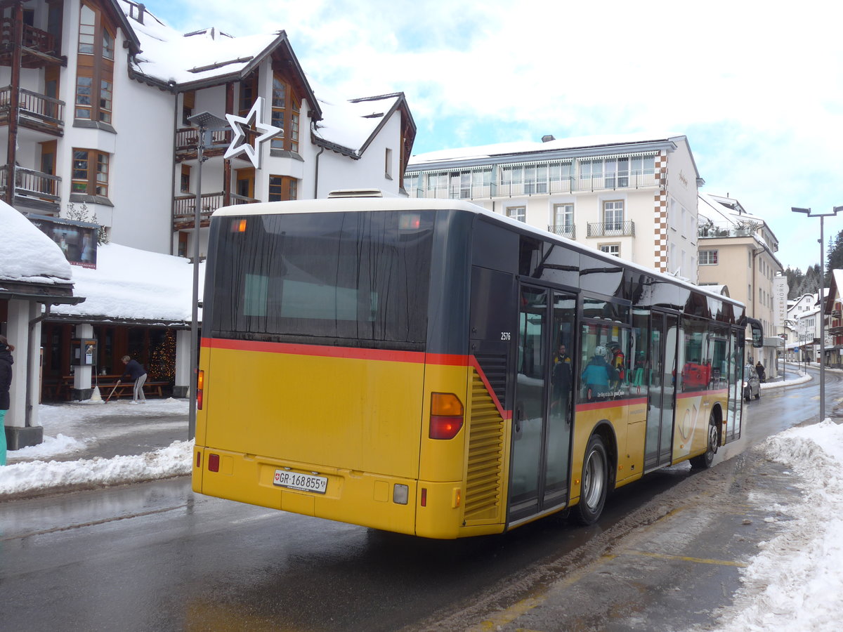 (187'551) - PostAuto Graub�nden - GR 168'855 - Mercedes (ex Vogt, Klosters Nr. 6) am 1. Januar 2018 in Lenzerheide, Post