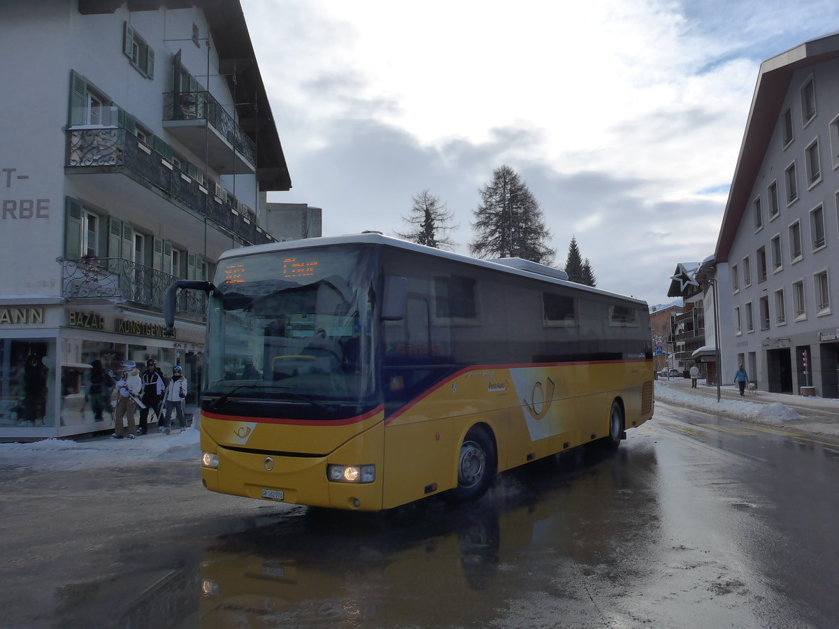 (187'562) - PostAuto Graub�nden - GR 162'970 - Irisbus am 1. Januar 2018 in Lenzerheide, Post