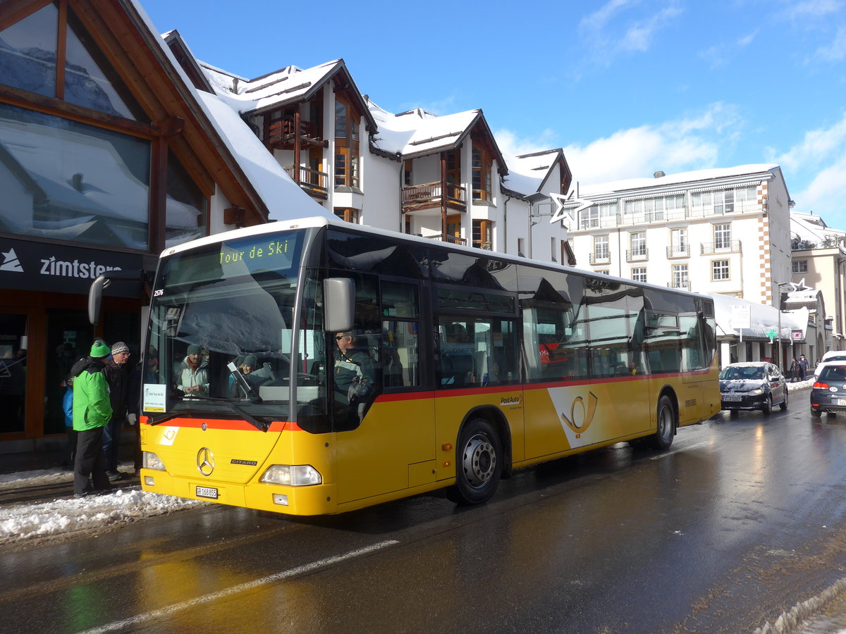 (187'573) - PostAuto Graub�nden - GR 168'855 - Mercedes (ex Vogt, Klosters Nr. 6) am 1. Januar 2018 in Lenzerheide, Post
