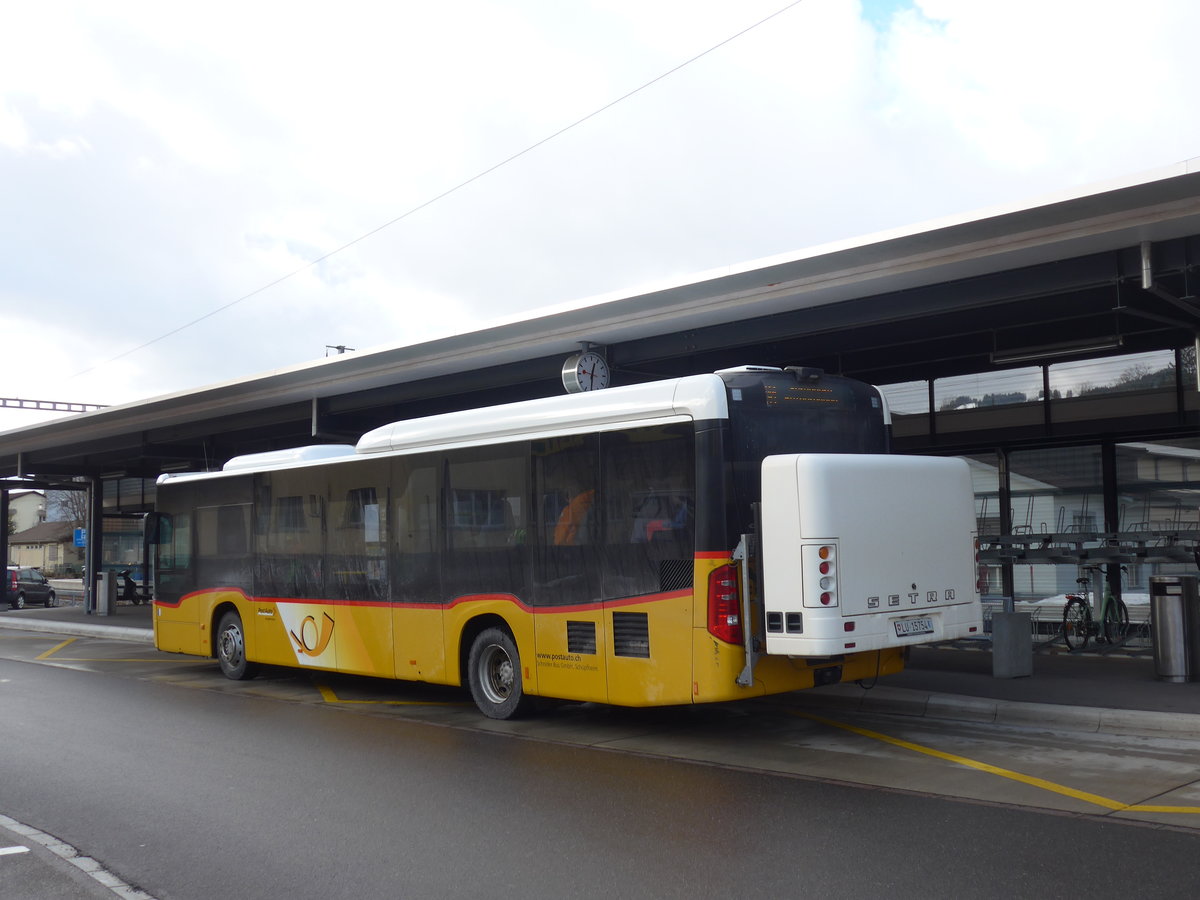 (187'650) - Schnider, Sch�pfheim - LU 15'754 - Mercedes am 2. Januar 2018 beim Bahnhof Sch�pfheim
