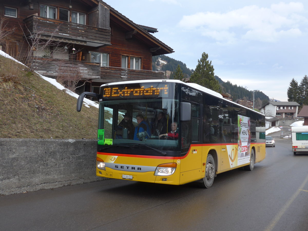 (187'744) - Wieland, Murten - Nr. 52/FR 300'635 - Setra am 7. Januar 2018 in Adelboden, D�rrenegge