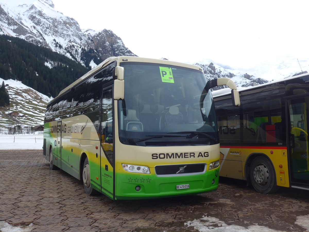 (187'843) - Sommer, Gr�nen - BE 470'018 - Volvo am 7. Januar 2018 in Adelboden, Weltcup