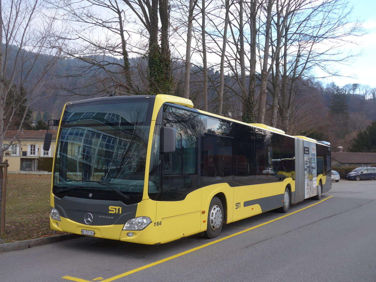 (187'888) - STI Thun - Nr. 164/BE 752'164 - Mercedes am 7. Januar 2018 bei der Schiffl�ndte Thun