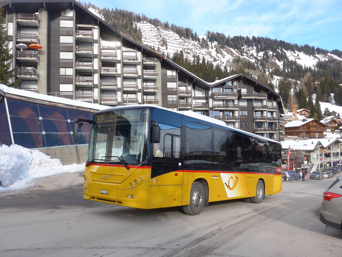 (187'925) - PostAuto Wallis - Nr. 37/VS 471'466 - Volvo am 14. Januar 2018 in Anz�re, Post
