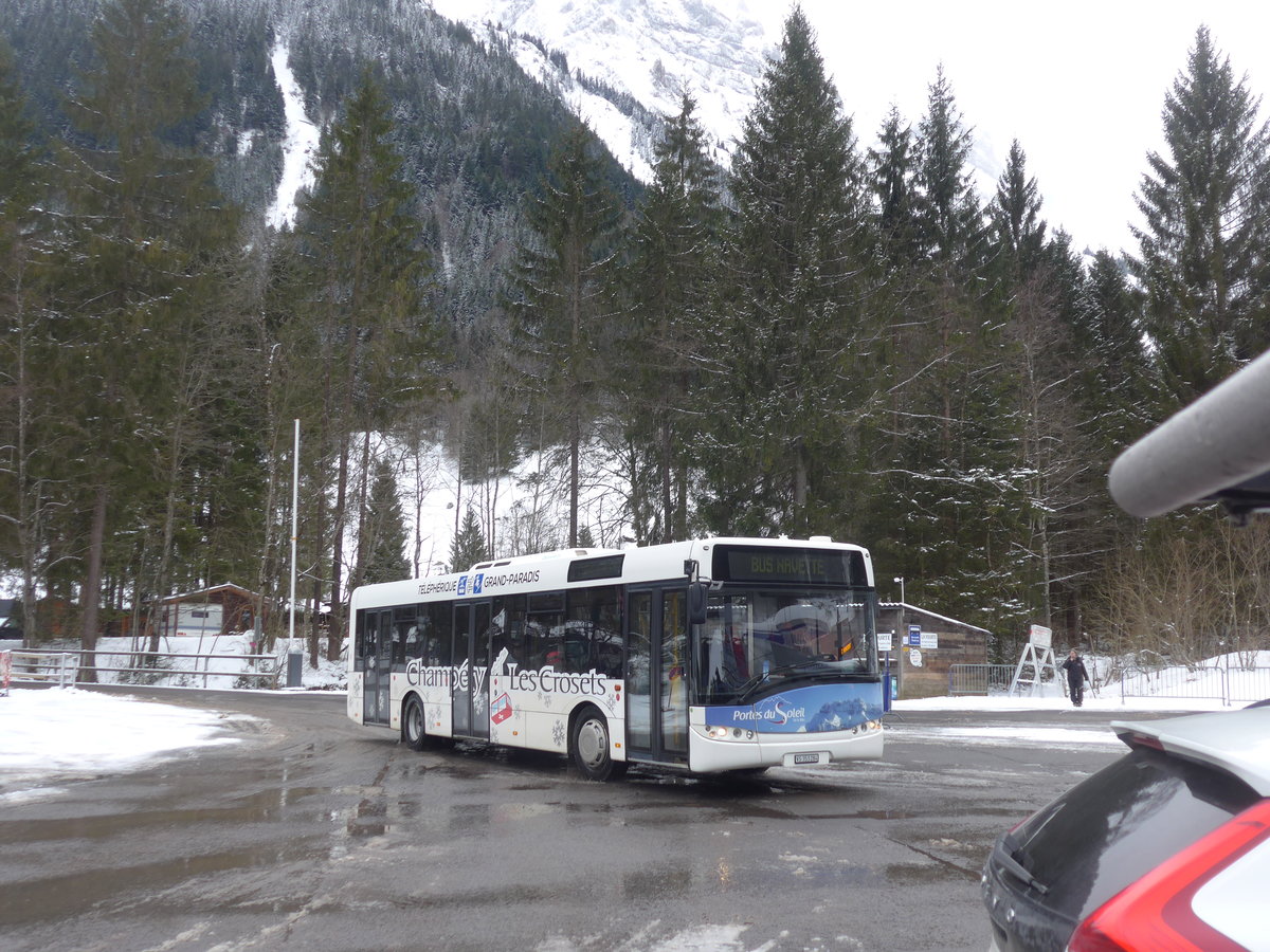 (188'004) - TPC Aigle - Nr. 16/VS 353'284 - Solaris (ex ATE Bus, Effretikon Nr. 45) am 20. Januar 2018 in Champ�ry, Petit Paradis