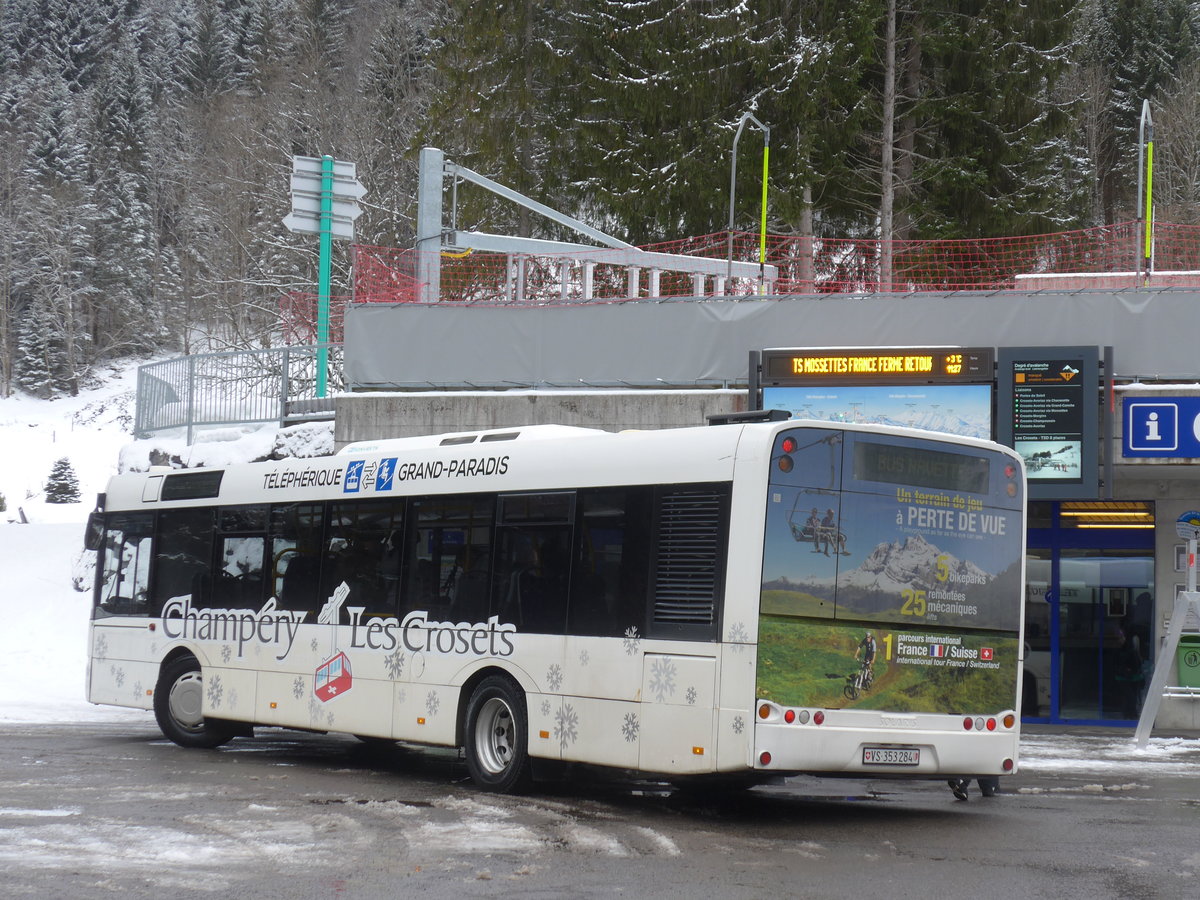 (188'005) - TPC Aigle - Nr. 16/VS 353'284 - Solaris (ex ATE Bus, Effretikon Nr. 45) am 20. Januar 2018 in Champ�ry, Petit Paradis