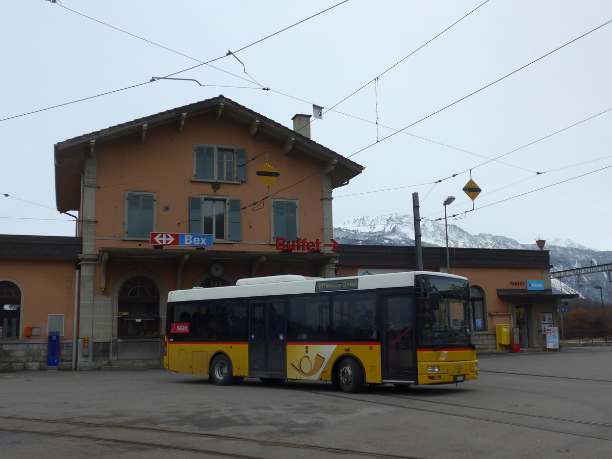 (188'018) - TPC Aigle - VS 107'133 - MAN/G�ppel (ex VD 1261) am 20. Januar 2018 beim Bahnhof Bex
