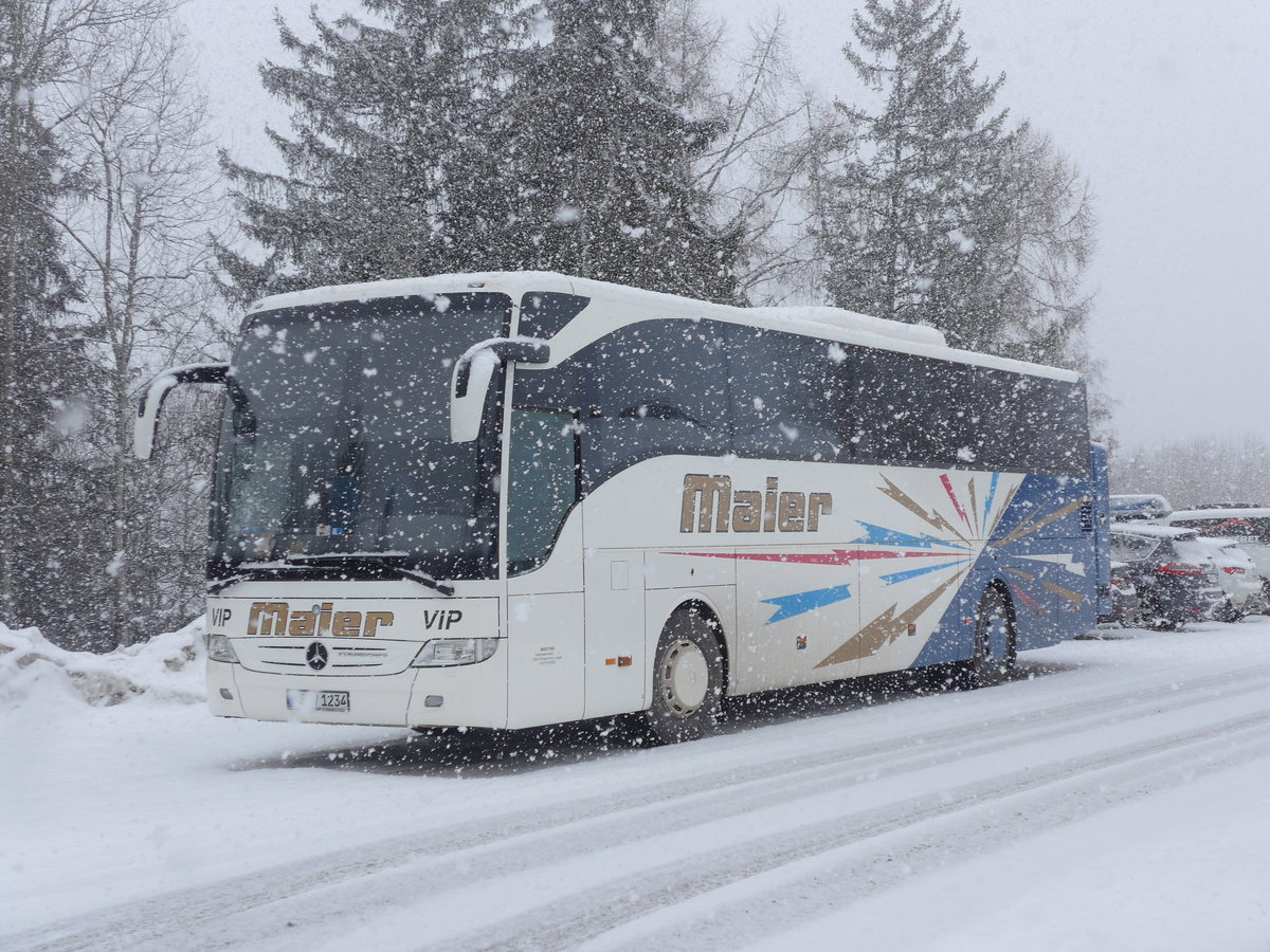 (188'380) - Aus Deutschland: Maier, Villingen - VS-V 1234 - Mercedes am 11. Februar 2018 in Mayens-de-l'Ours, T�l�cabine