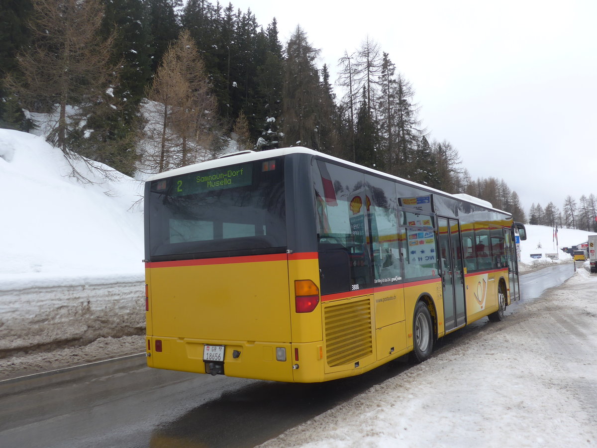 (188'775) - Jenal, Samnaun - GR 18'656 - Mercedes (ex PostAuto Graub�nden) am 16. Februar 2018 in Samnaun, Ravaisch