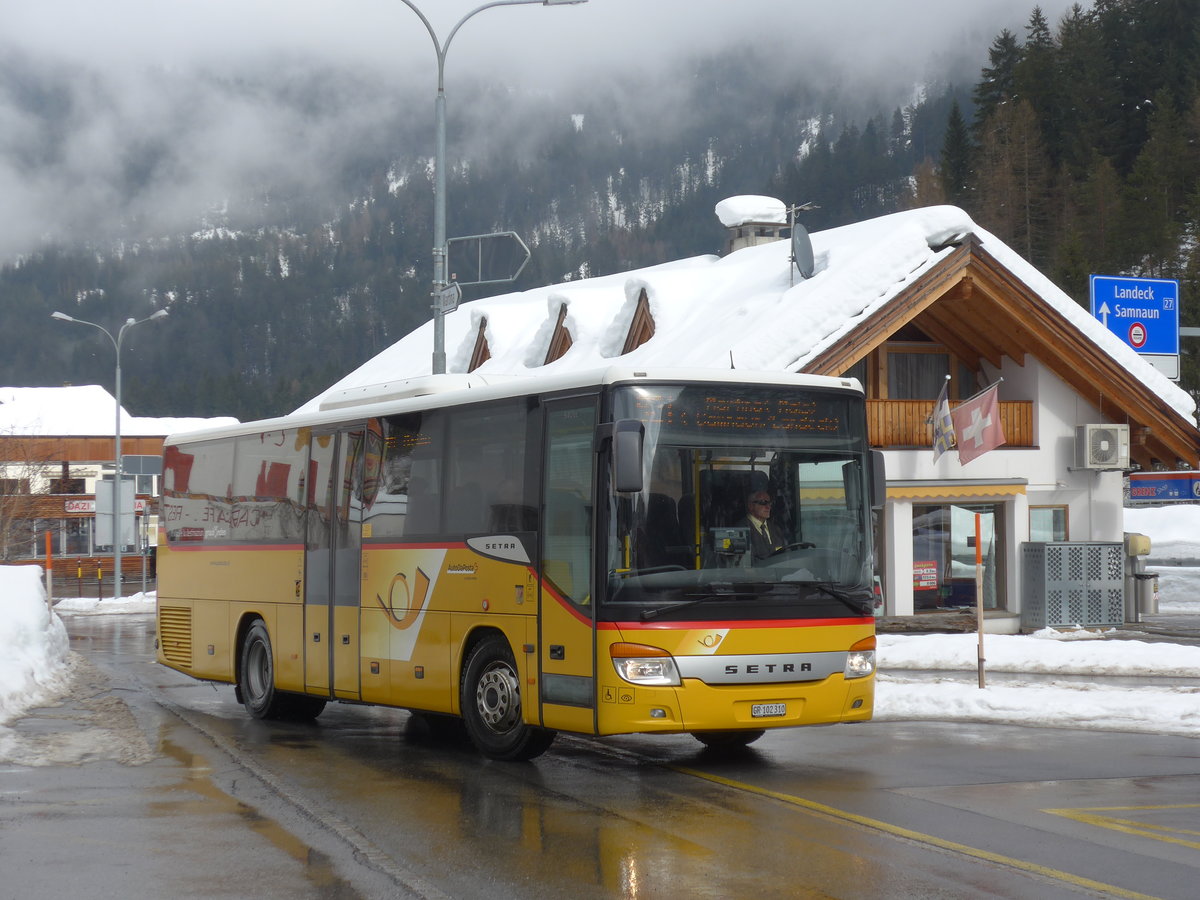 (188'805) - PostAuto Graub�nden - GR 102'310 - Setra am 16. Februar 2018 in Martina, Cunfin