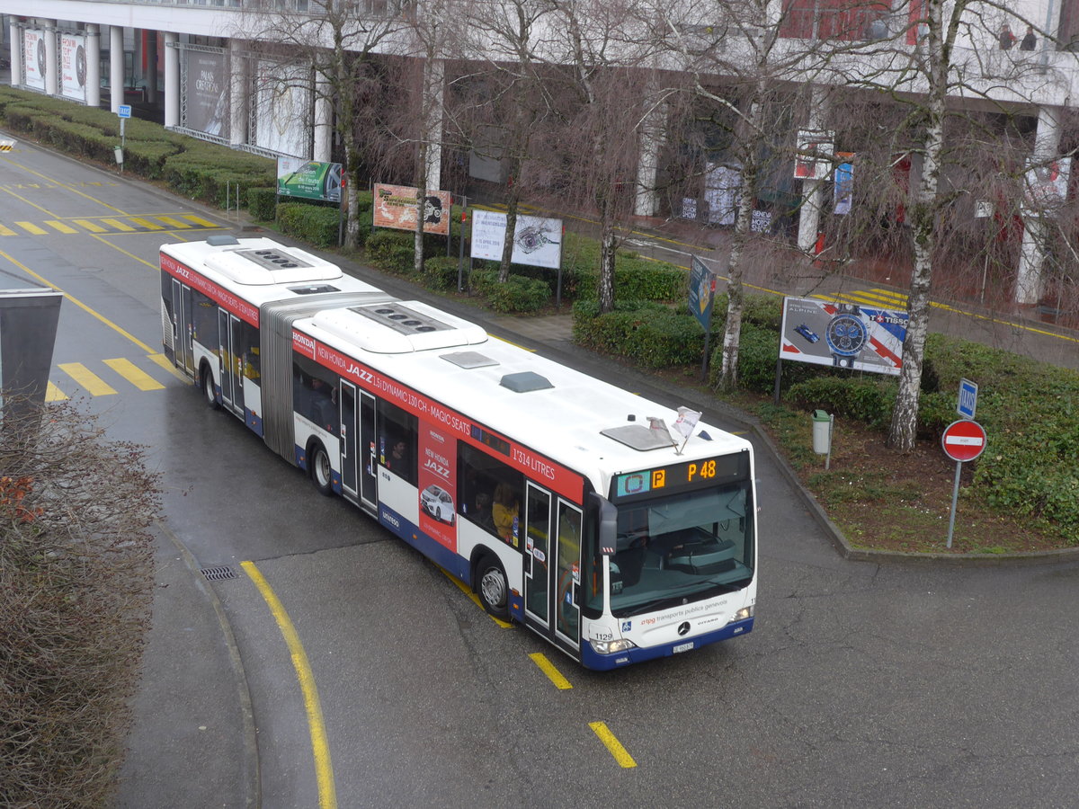 (189'202) - TPG Gen�ve - Nr. 1129/GE 960'879 - Mercedes am 12. M�rz 2018 in Gen�ve, Palexpo