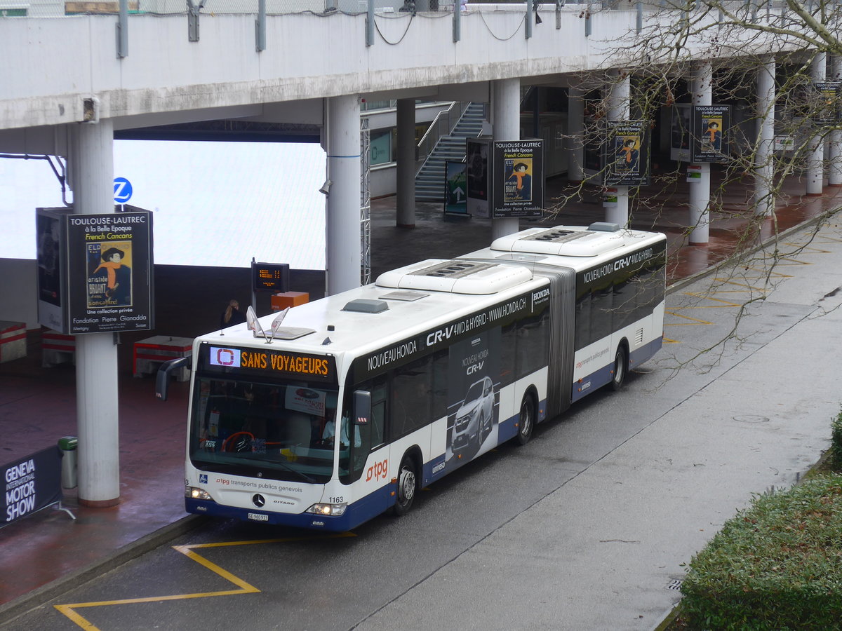 (189'203) - TPG Gen�ve - Nr. 1163/GE 960'913 - Mercedes am 12. M�rz 2018 in Gen�ve, Palexpo