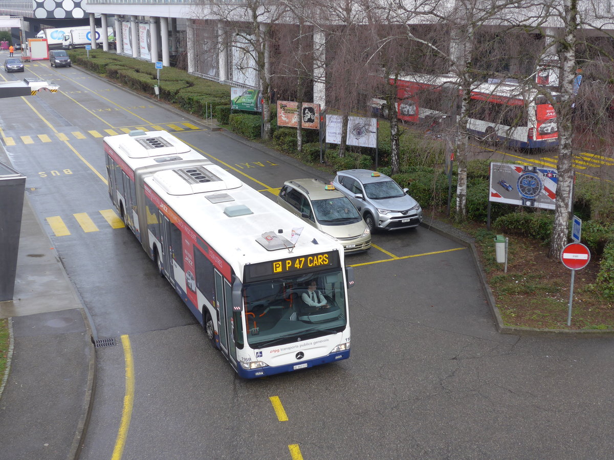 (189'207) - TPG Gen�ve - Nr. 1169/GE 960'919 - Mercedes am 12. M�rz 2018 in Gen�ve, Palexpo