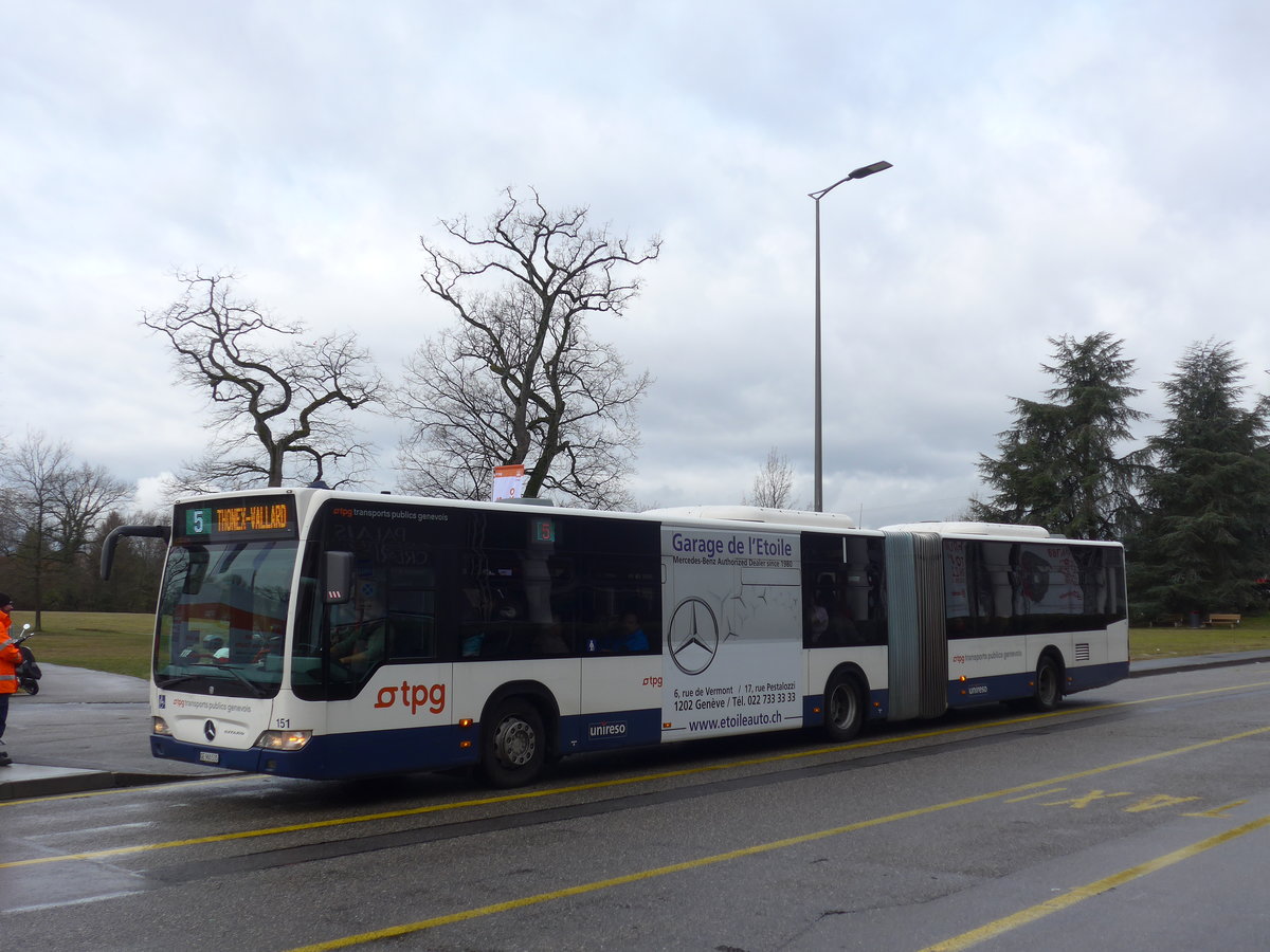 (189'211) - TPG Gen�ve - Nr. 151/GE 960'535 - Mercedes am 12. M�rz 2018 in Gen�ve, Palexpo