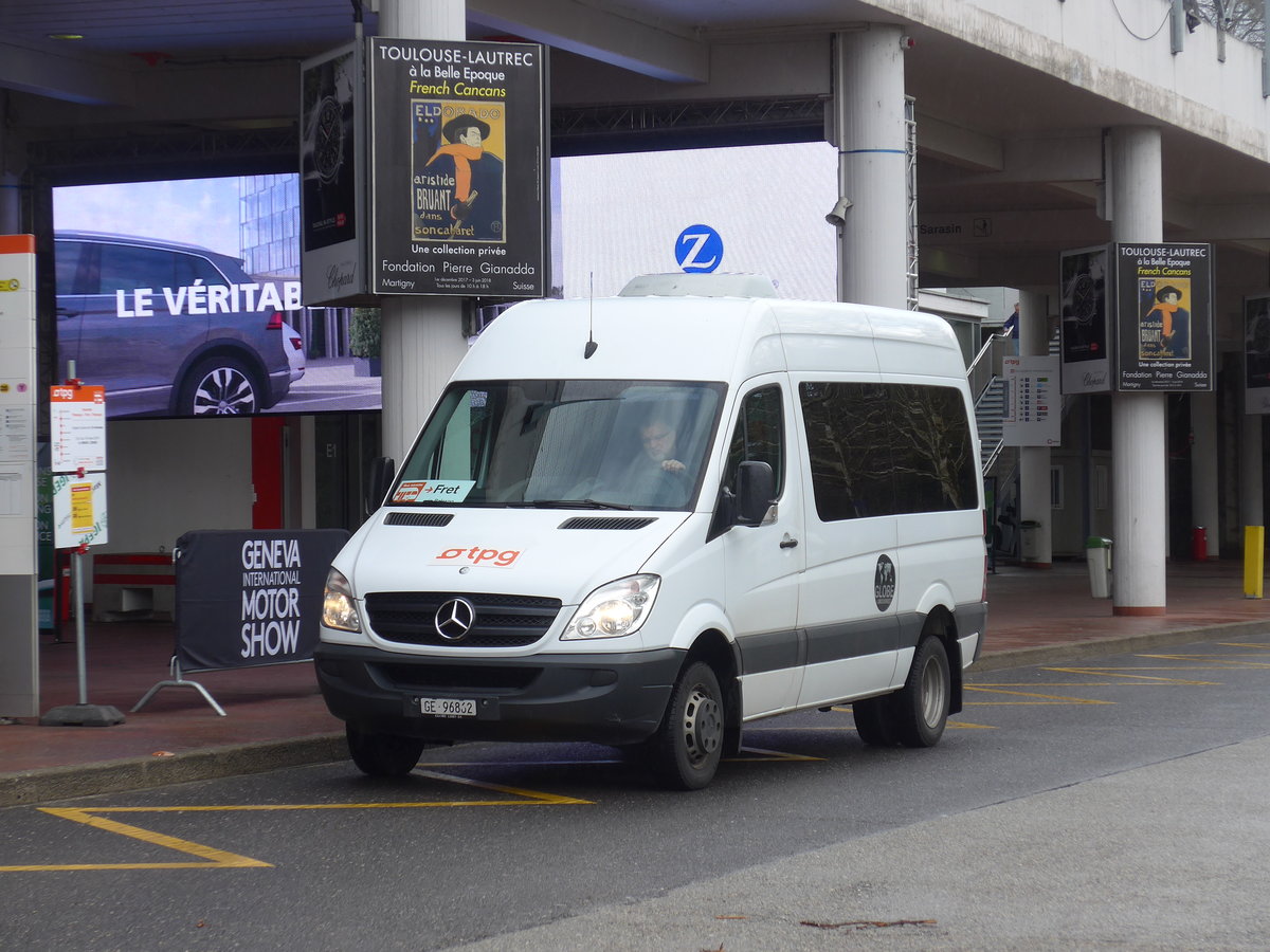 (189'261) - Globe-Limo, Gen�ve - GE 96'862 - Mercedes am 12. M�rz 2018 in Gen�ve, Palexpo