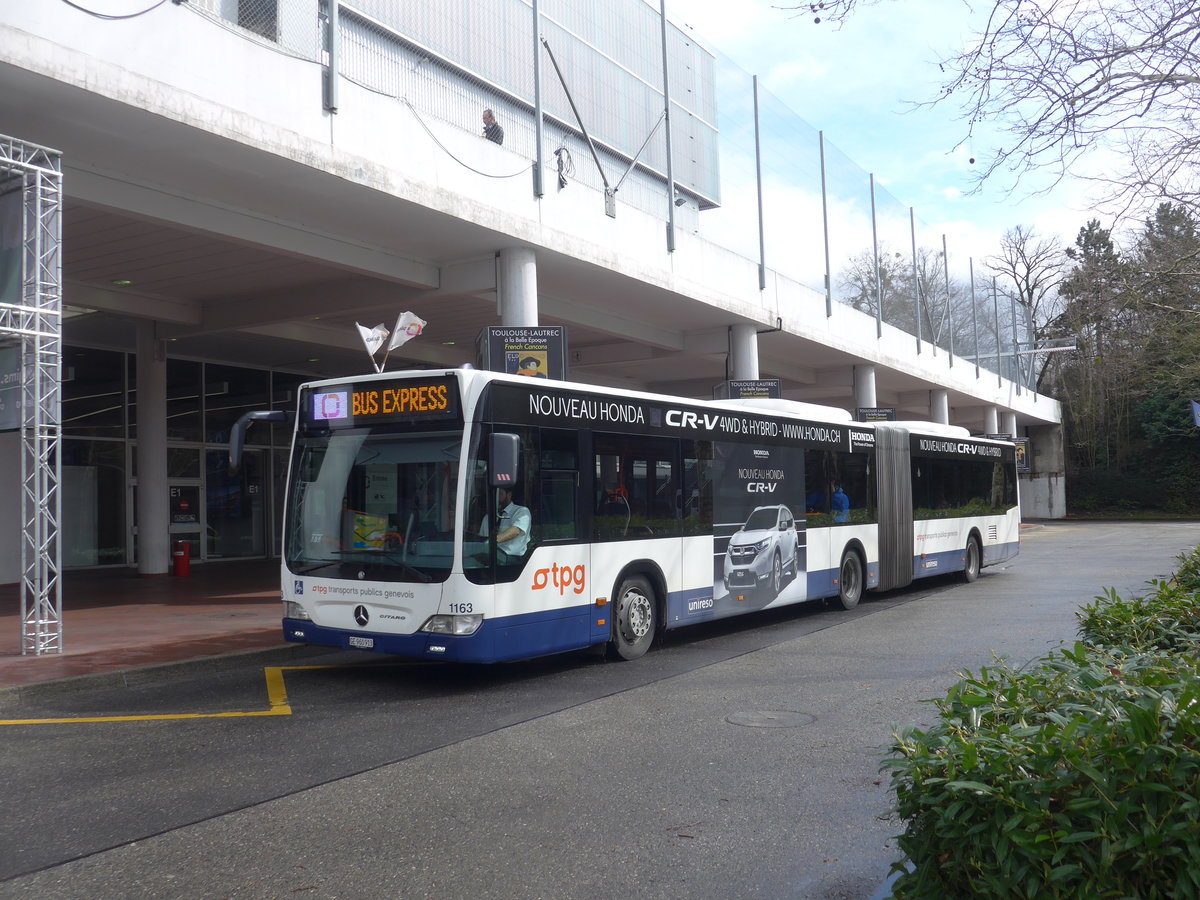 (189'265) - TPG Gen�ve - Nr. 1163/GE 960'913 - Mercedes am 12. M�rz 2018 in Gen�ve, Palexpo