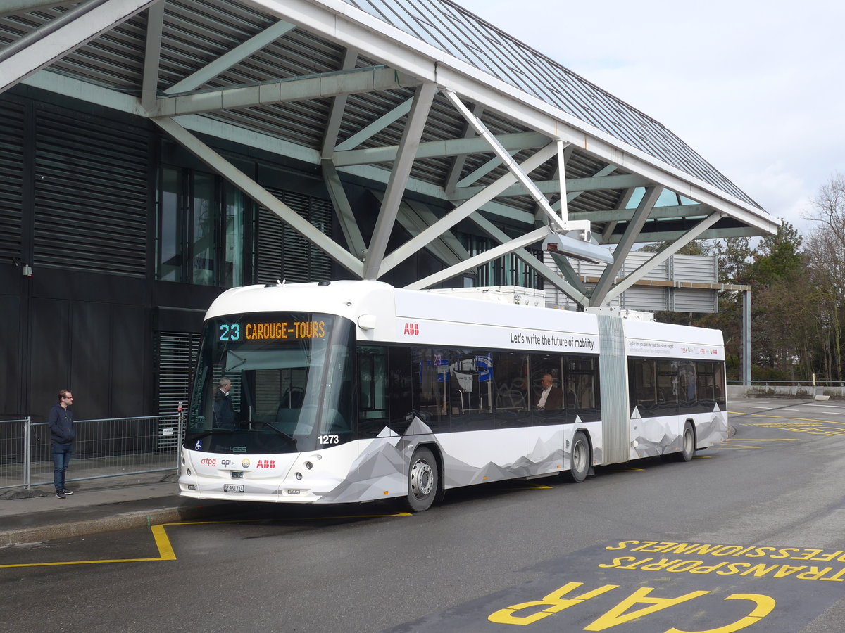 (189'268) - TPG Gen�ve - Nr. 1273/GE 961'714 - Hess/Hess TOSA am 12. M�rz 2018 in Gen�ve, A�roport