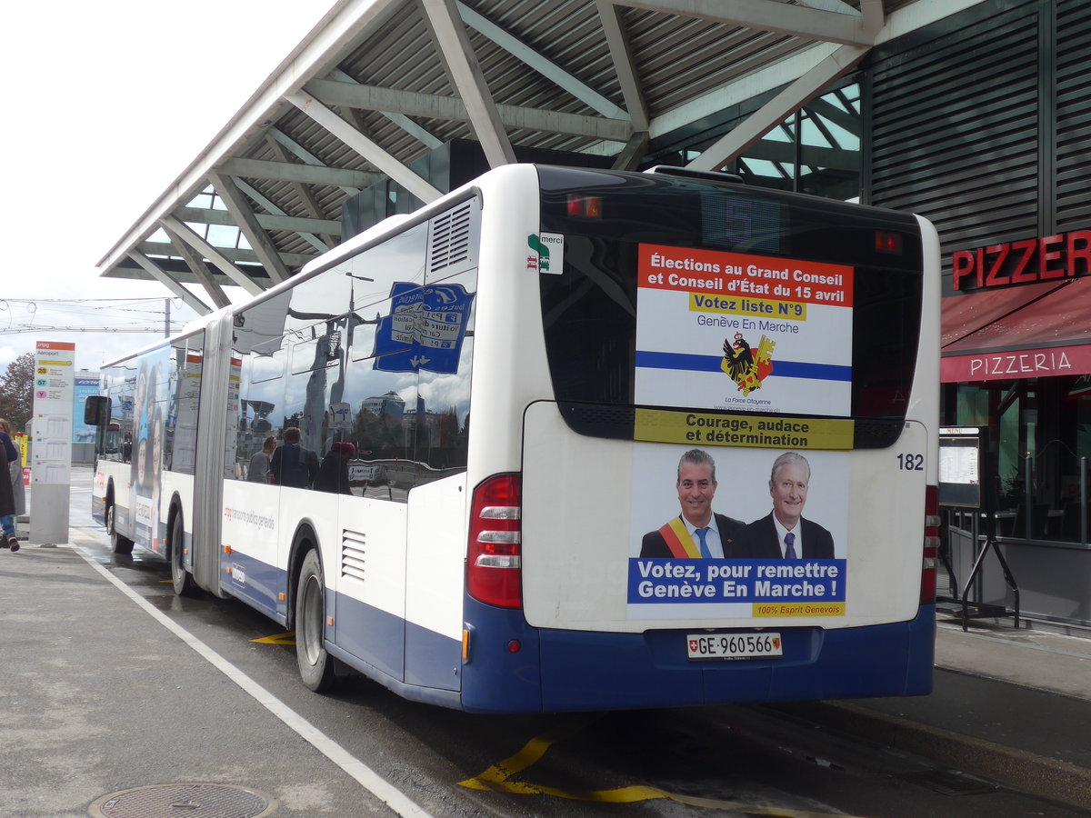 (189'272) - TPG Gen�ve - Nr. 182/GE 960'566 - Mercedes am 12. M�rz 2018 in Gen�ve, A�roport