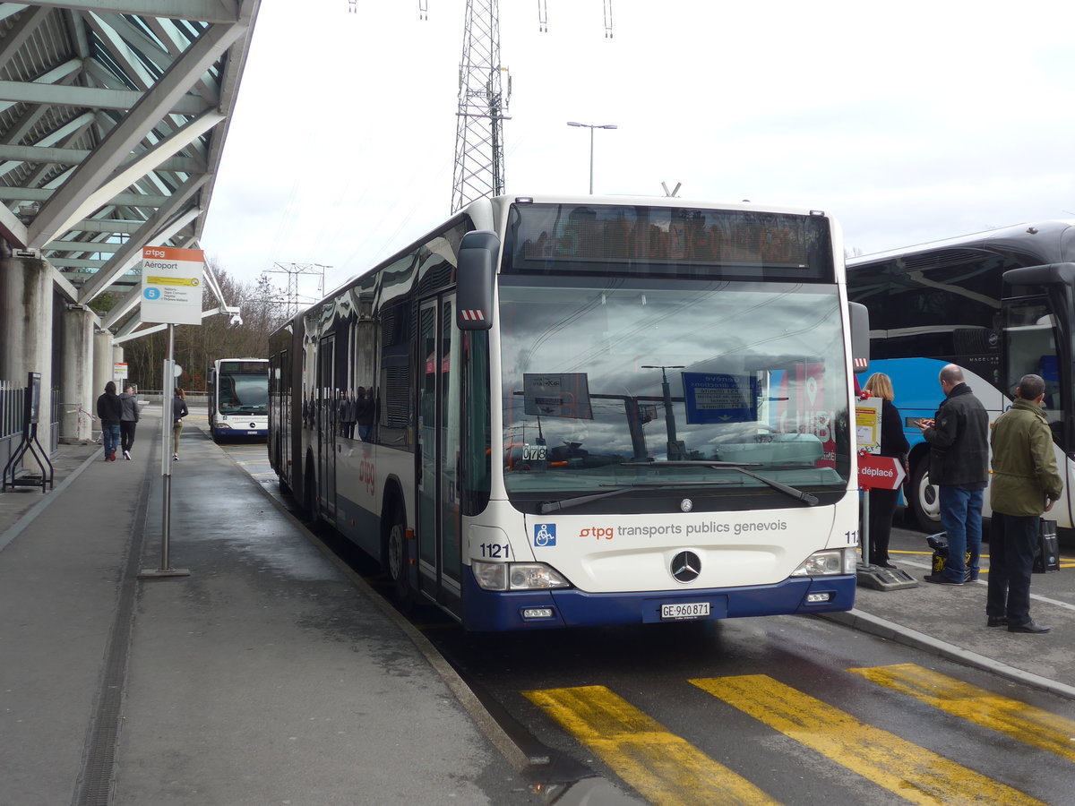 (189'283) - TPG Gen�ve - Nr. 1121/GE 960'871 - Mercedes am 12. M�rz 2018 in Gen�ve, A�roport