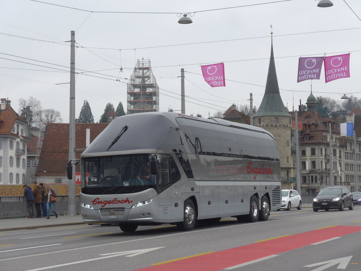 (189'393) - Engeloch, Riggisberg - BE 543'080 - Neoplan am 17. M�rz 2018 in Luzern, Bahnhofbr�cke