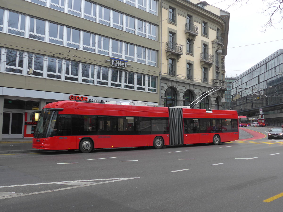 (189'427) - Bernmobil, Bern - Nr. 27 - Hess/Hess am 17. M�rz 2018 in Bern, Bollwerk 