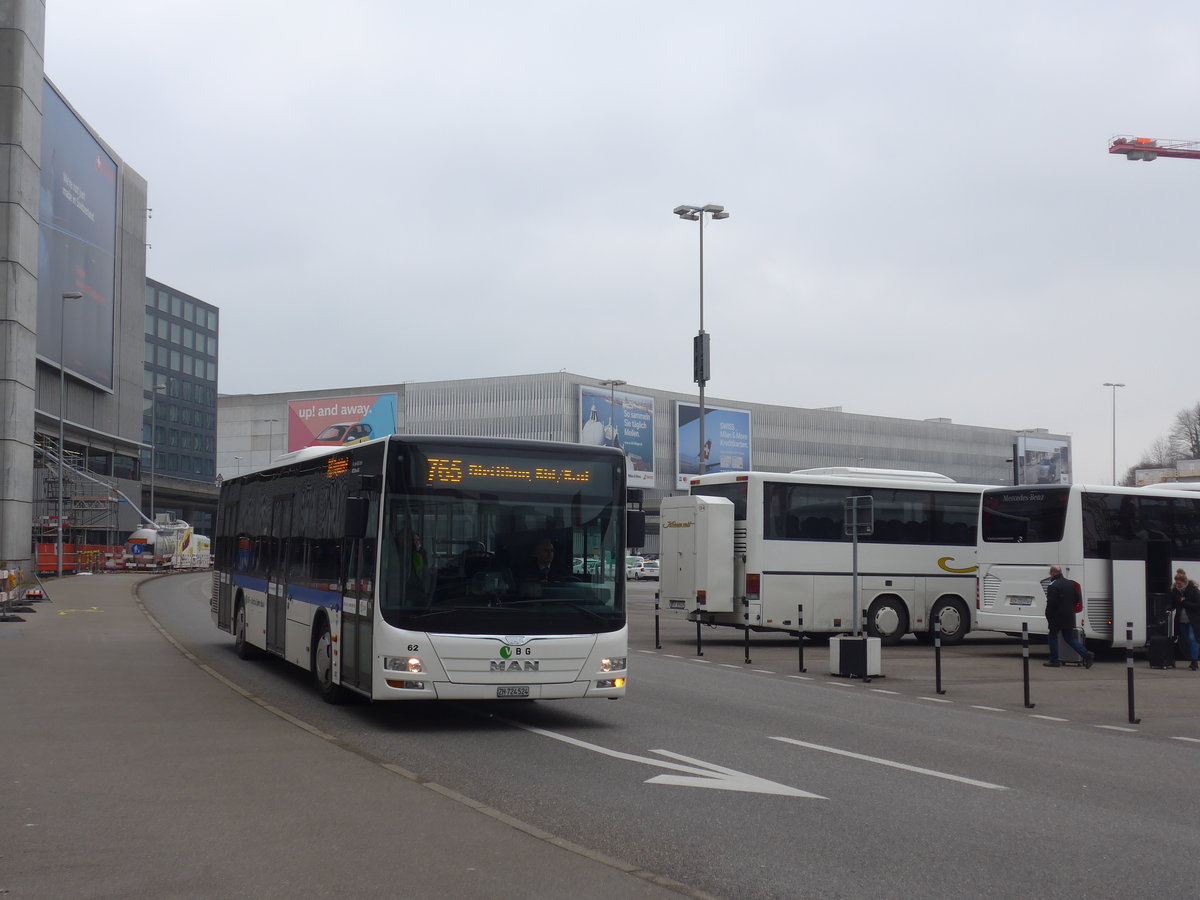 (189'574) - ATE Bus, Effretikon - Nr. 62/ZH 724'524 - MAN am 19. M�rz 2018 in Z�rich, Flughafen