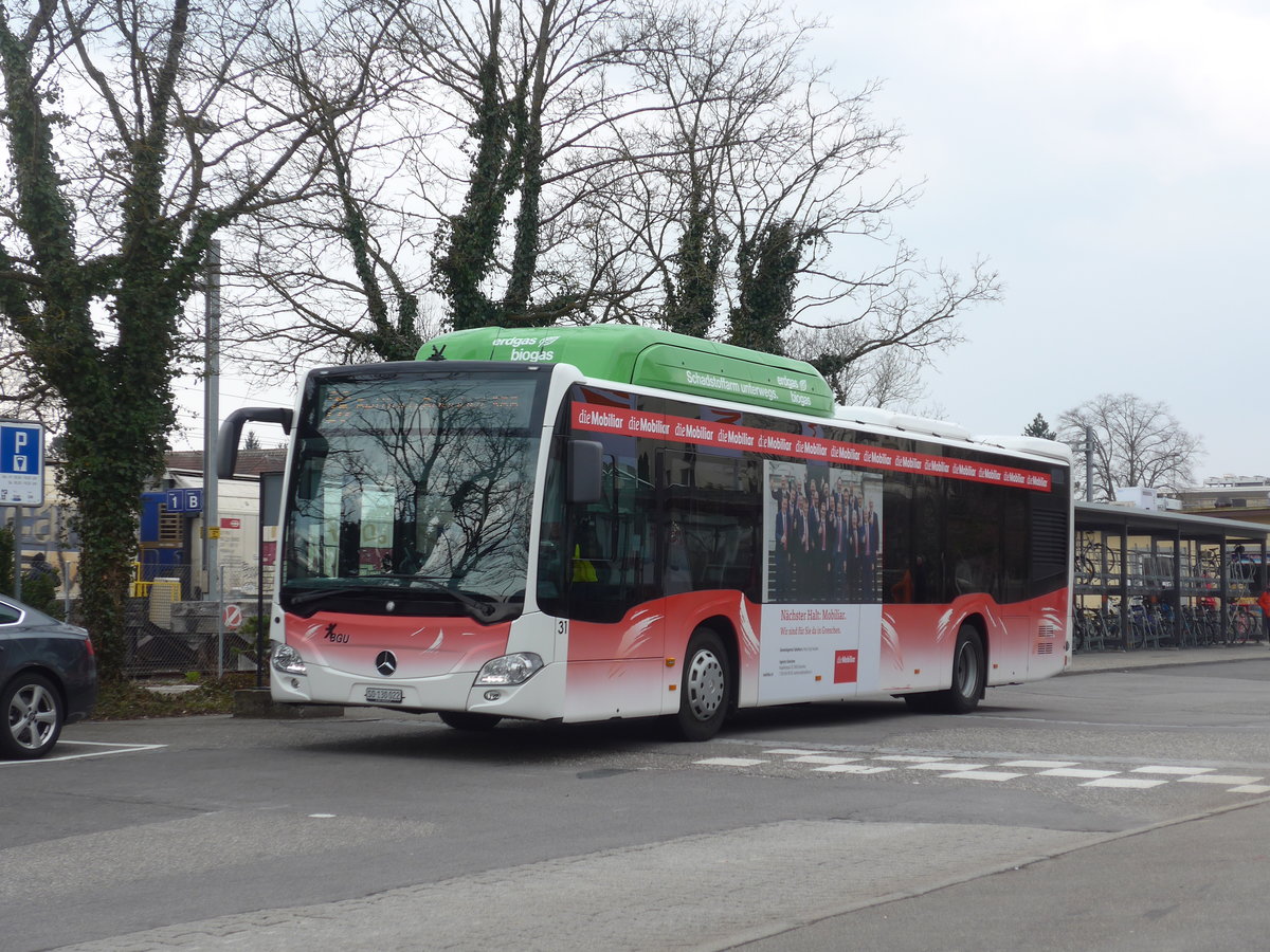 (189'633) - BGU Grenchen - Nr. 31/SO 130'022 - Mercedes am 26. M�rz 2018 beim Bahnhof Grenchen S�d