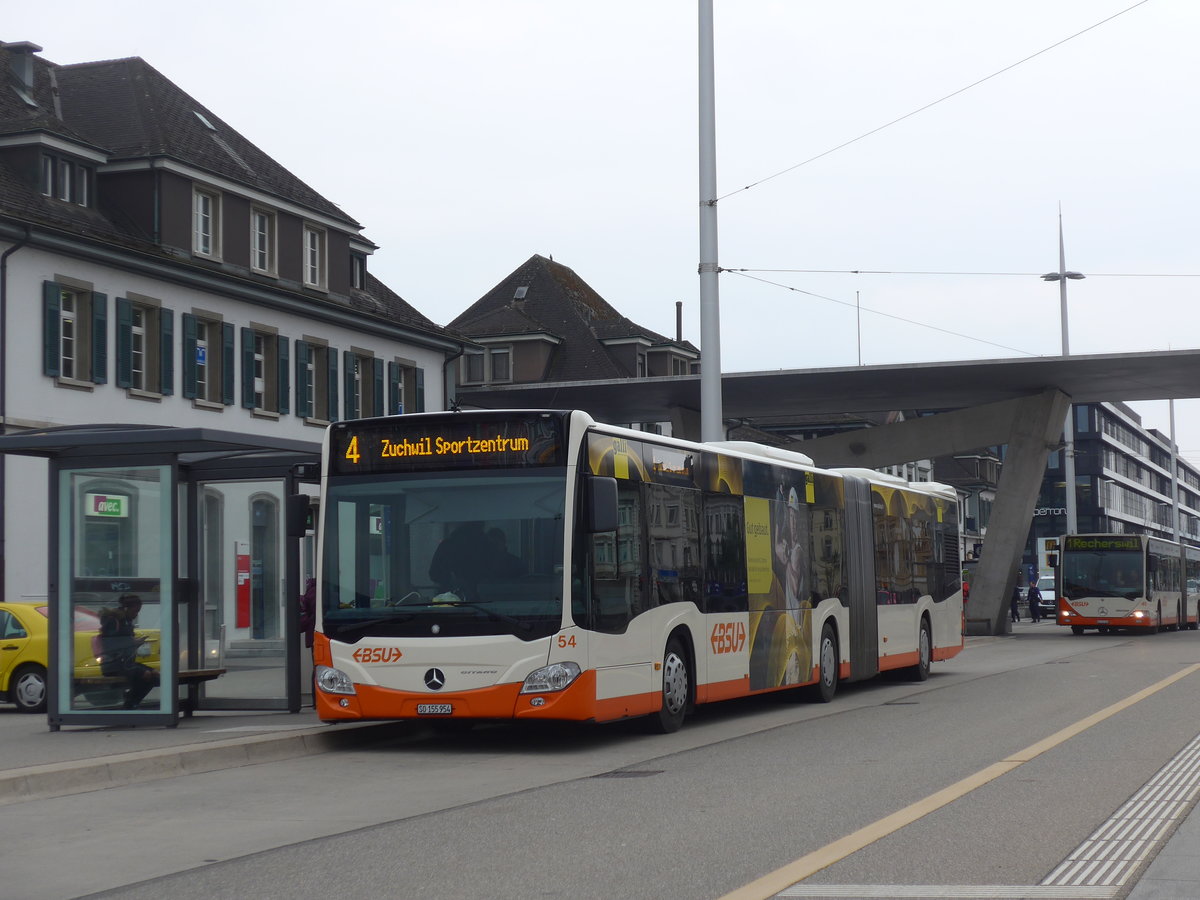 (189'664) - BSU Solothurn - Nr. 54/SO 155'954 - Mercedes am 26. M�rz 2018 beim Hauptbahnhof Solothurn