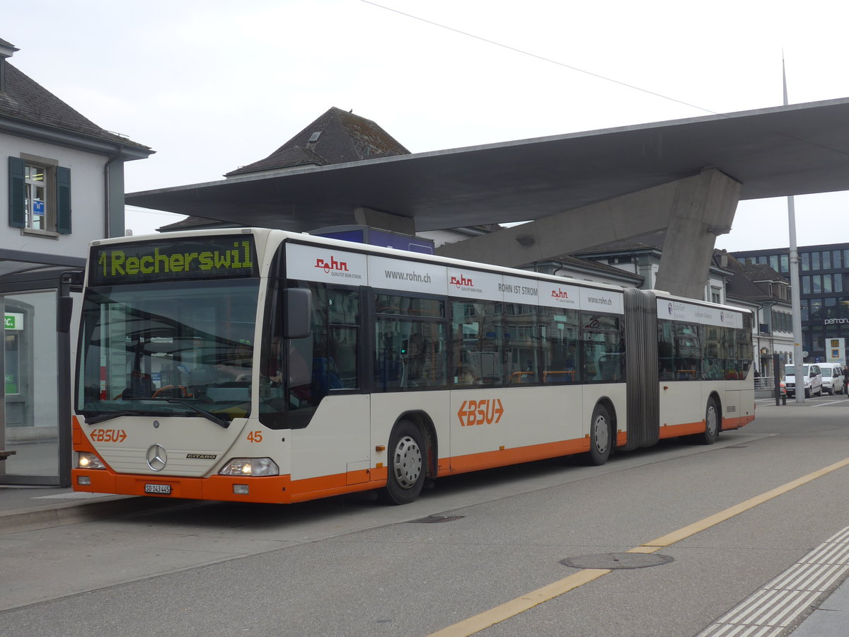 (189'665) - BSU Solothurn - Nr. 45/SO 143'445 - Mercedes am 26. M�rz 2018 beim Hauptbahnhof Solothurn