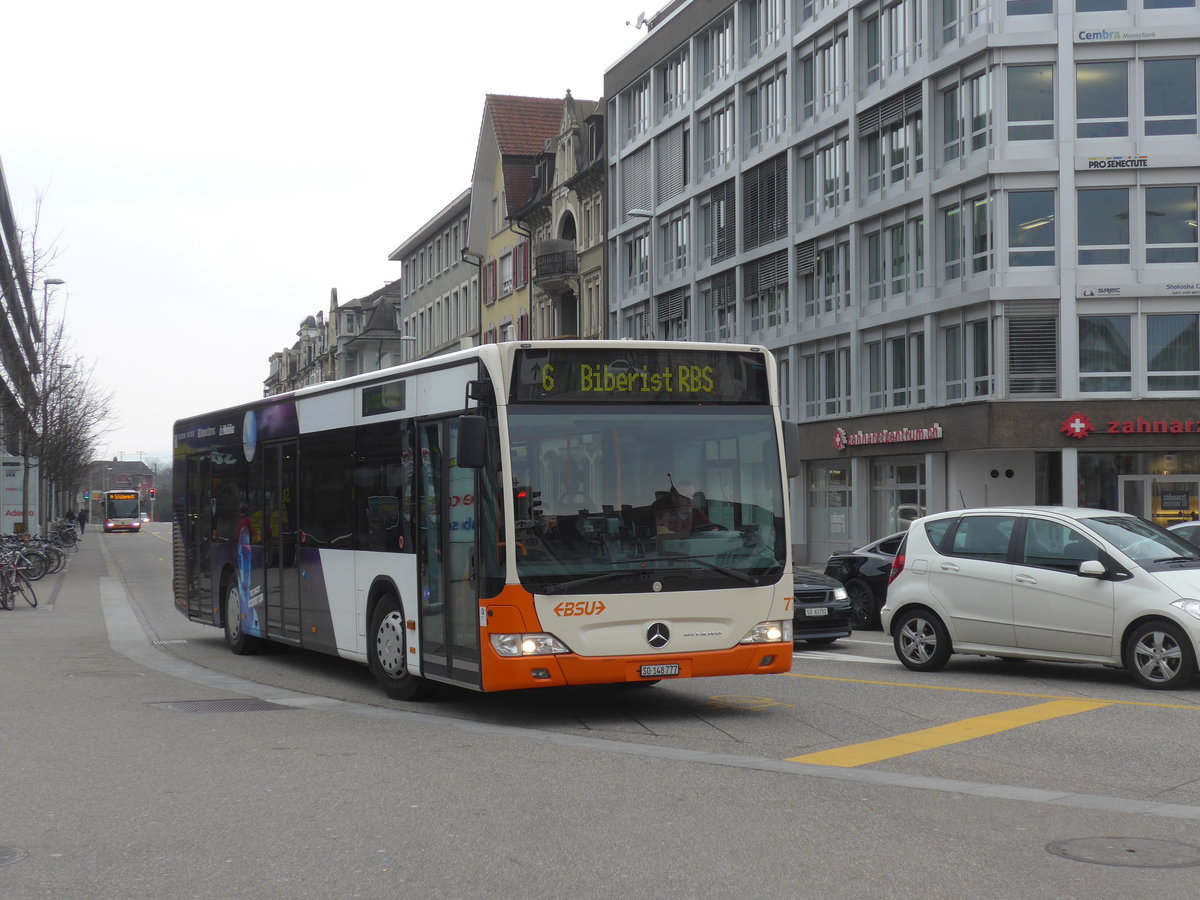 (189'669) - BSU Solothurn - Nr. 77/SO 148'777 - Mercedes am 26. M�rz 2018 beim Hauptbahnhof Solothurn