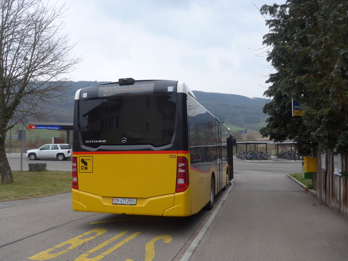 (189'688) - Volkart, Schleinikon - Nr. 333/ZH 471'205 - Mercedes am 26. M�rz 2018 beim Bahnhof Sch�fflinsdorf-Oberweningen