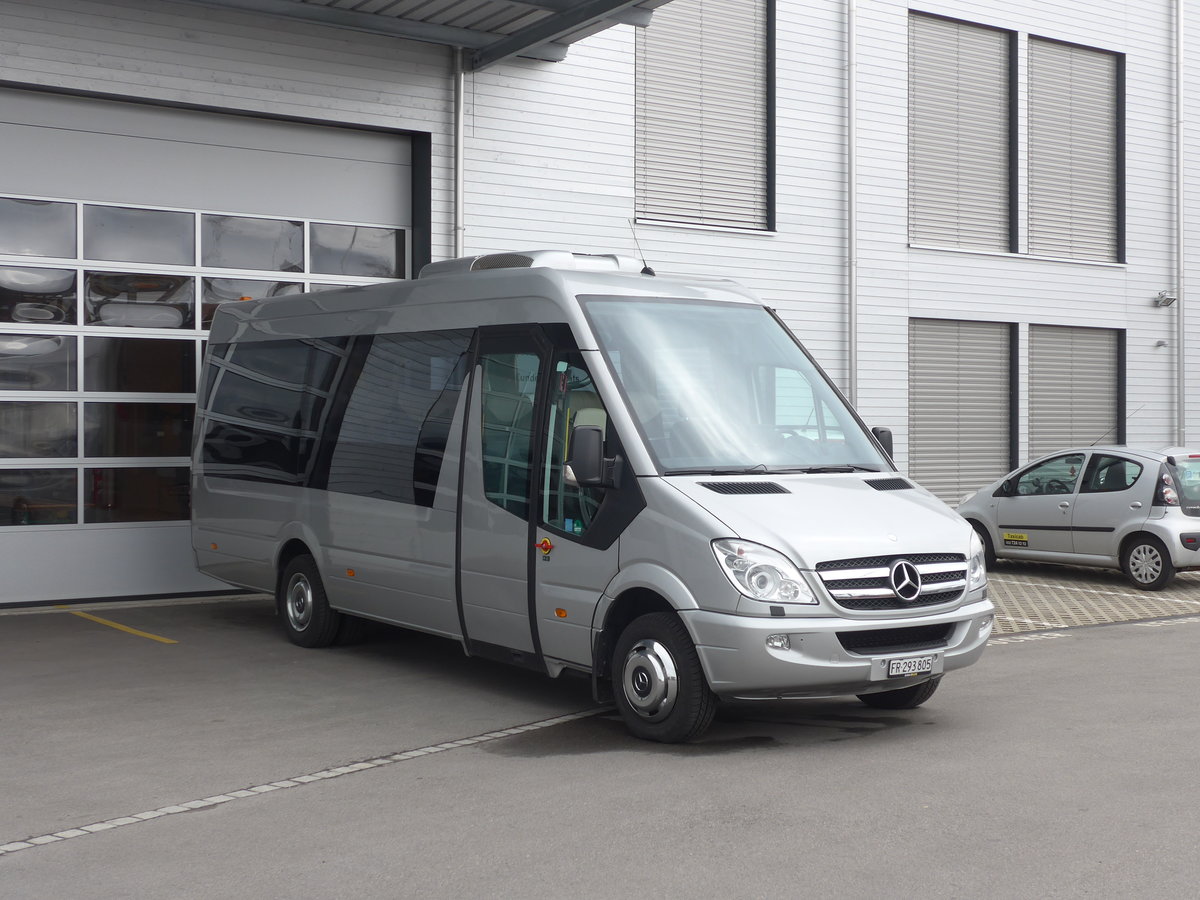 (189'850) - Busmiete, M�nchenstein - FR 293'805 - Mercedes am 1. April 2018 in Kerzers, Interbus