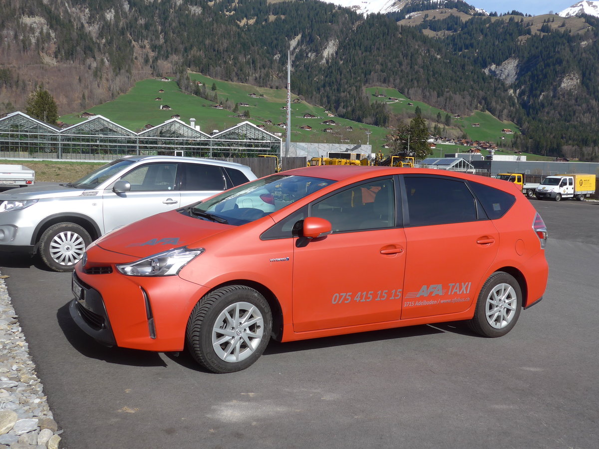 (190'105) - AFA Adelboden - BE 813'955 - Toyota am 14. April 2018 in Frutigen, Garage