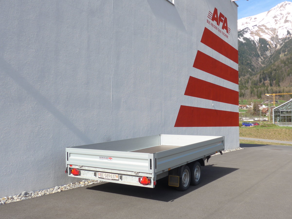 (190'107) - AFA Adelboden - Nr. 66/BE 589'637 - Humbaur Gep�ckanh�nger am 14. April 2018 in Frutigen, Garage