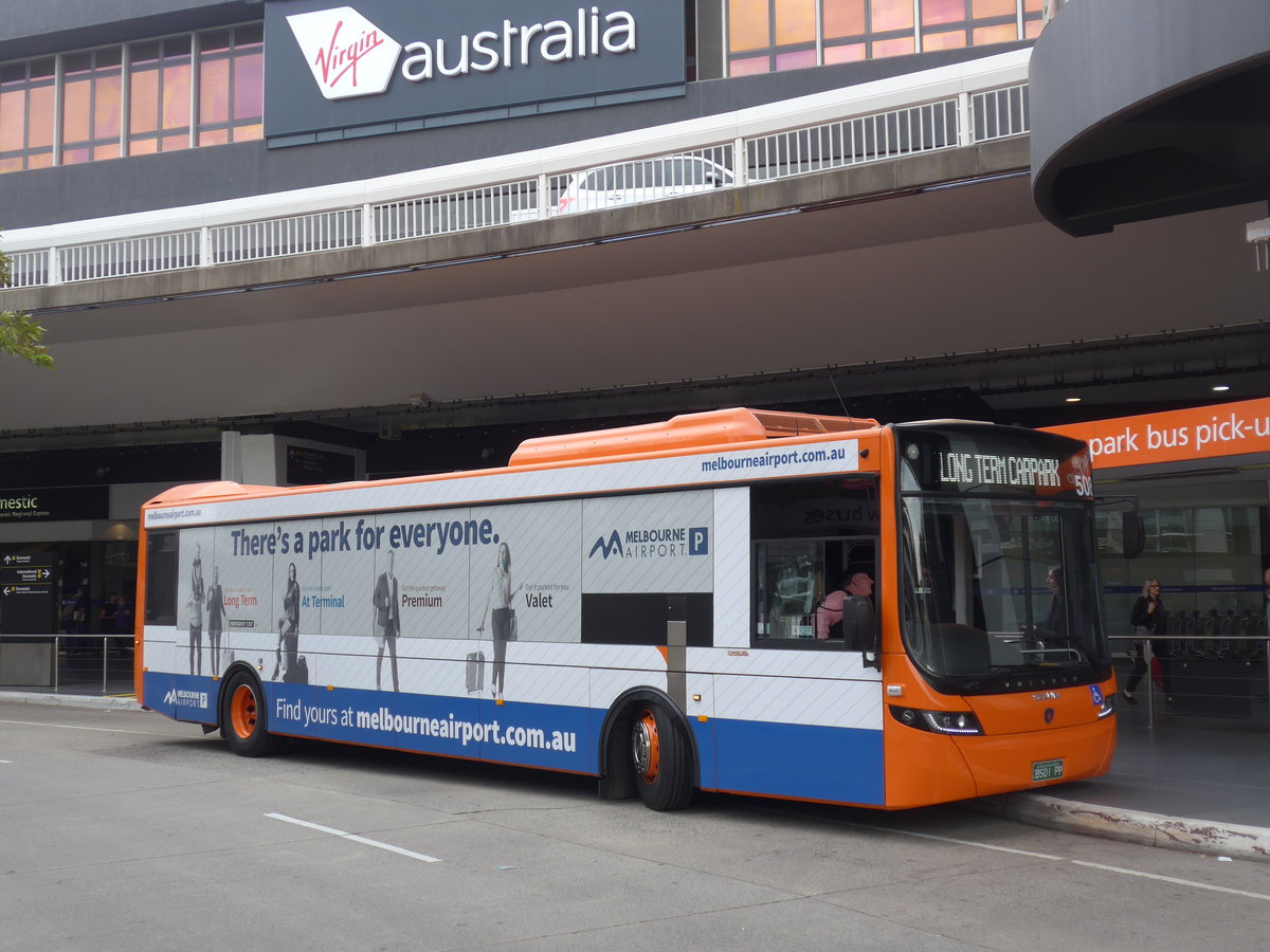 (192'266) - Melbourne Airport, Melbourne - Nr. 508/BS01 PP - Scania/Volgren am 2. Mai 2018 in Melbourne, Airport