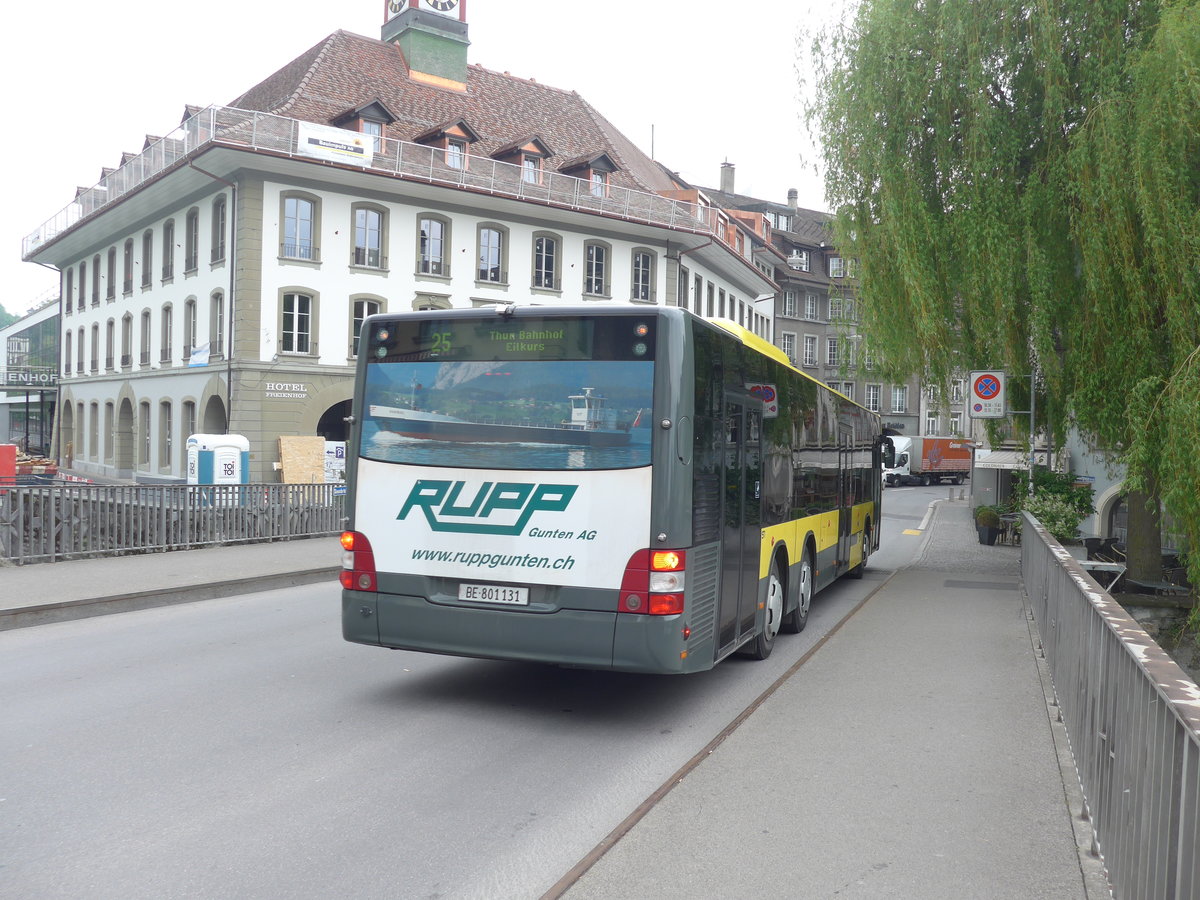 (192'317) - STI Thun - Nr. 131/BE 801'131 - MAN am 4. Mai 2018 in Thun, Sinnebr�cke