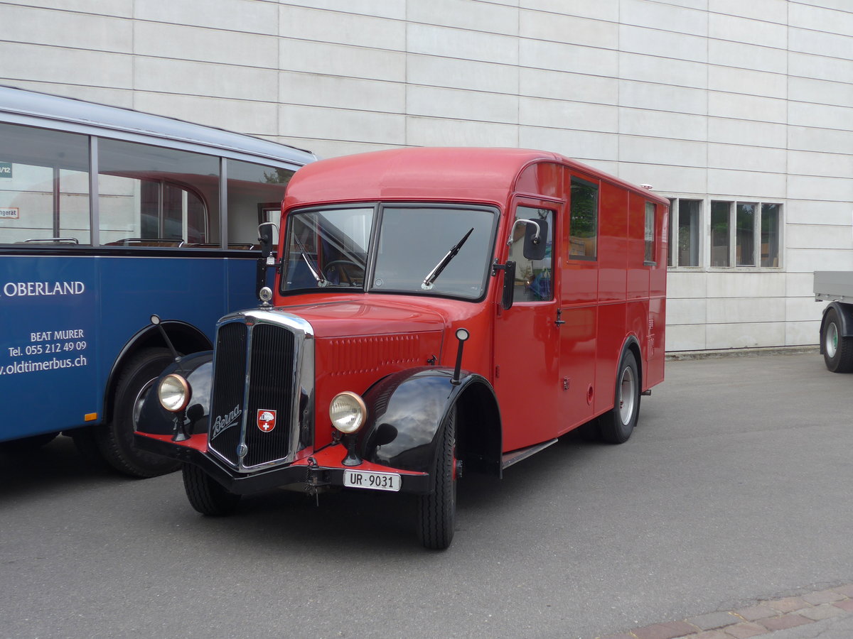 (192'387) - Schuler, Amsteg - UR 9031 - Berna/Hess (ex H�fliger, Luzern; ex M+3143) am 5. Mai 2018 in Attikon, Wegm�ller