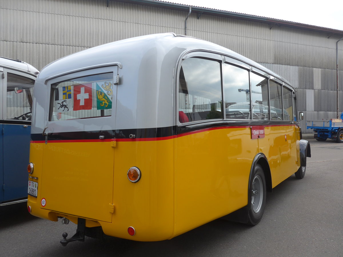 (192'389) - Zollikofer, Berg - TG 16'881 - Saurer/H�nni (ex Reusser, Thun; ex Kontiki, Wettingen; ex Nussbaumer, Ganterschwil) am 5. Mai 2018 in Attikon, Wegm�ller