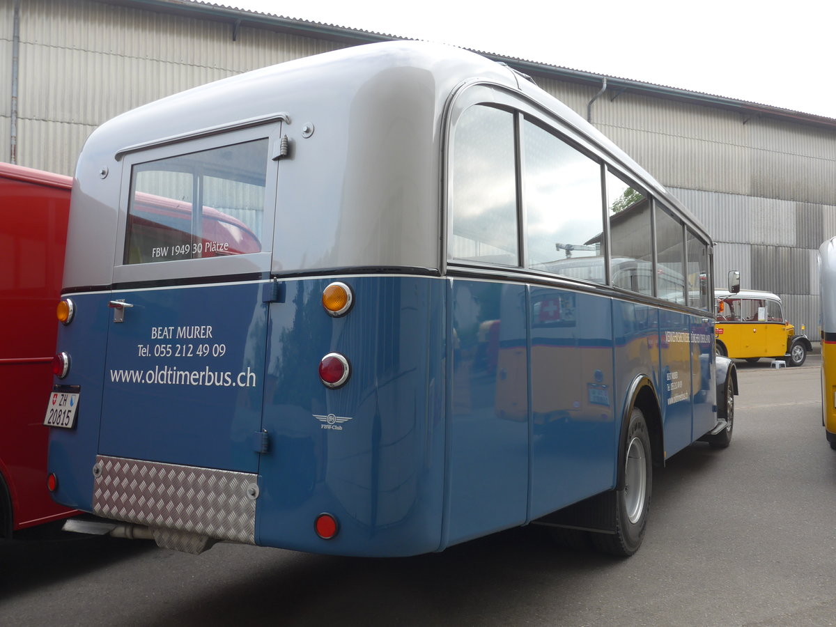 (192'390) - Murer, Jona - Nr. 10/ZH 20'815 - FBW/T�scher (ex VZO Gr�ningen Nr. 10; ex Richter, Z�rich; ex VZO Gr�ningen Nr. 10) am 5. Mai 2018 in Attikon, Wegm�ller