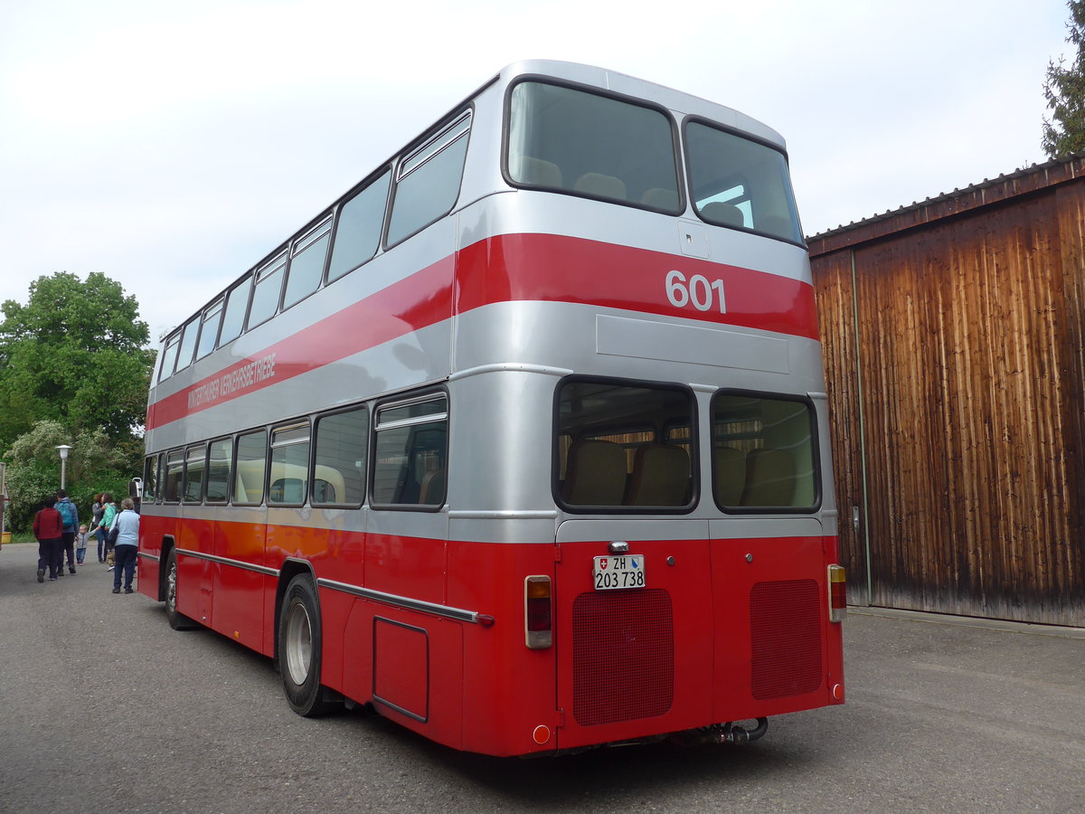 (192'399) - WV Winterthur - Nr. 601/ZH 203'738 - B�ssing (ex Nr. 201; ex Amt f�r Luftverkehr, Z�rich Nr. 47; ex Swissair, Z�rich Nr. 23) am 5. Mai 2018 in Attikon, Wegm�ller