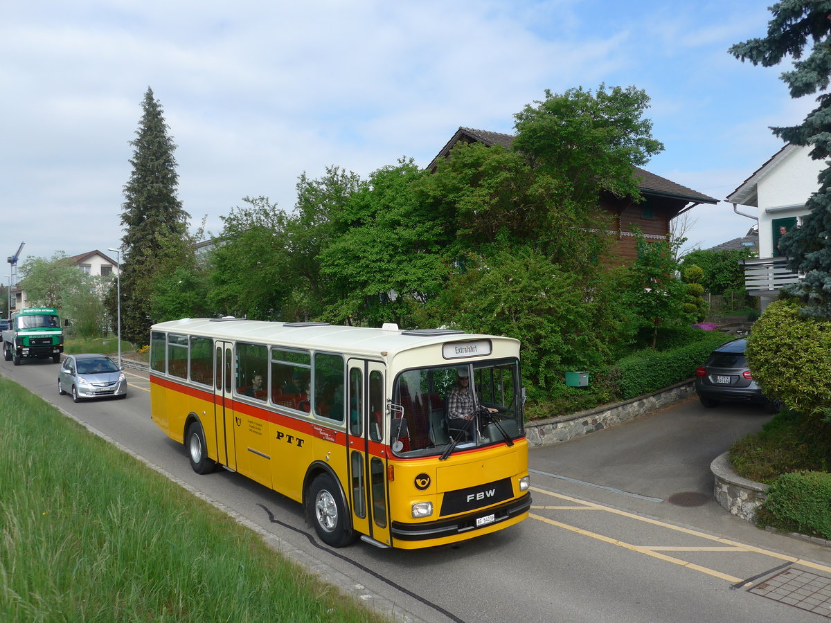 (192'566) - Birchler, Remetschwil - AG 54'039 - FBW/T�scher (ex Gerber, Winkel; ex Eggenberger, M�riken; ex Tanner, Bubendorf; ex P 24'803) am 5. Mai 2018 in Attikon, Bahnstrasse