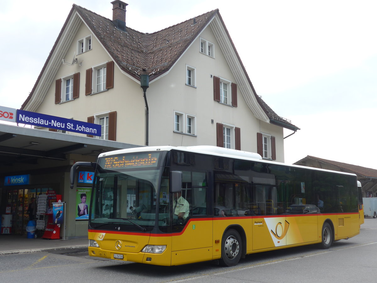 (192'789) - PostAuto Ostschweiz - SG 356'506 - Mercedes (ex Schmidt, Oberb�ren) am 5. Mai 2018 beim Bahnhof Nesslau-Neu St. Johann
