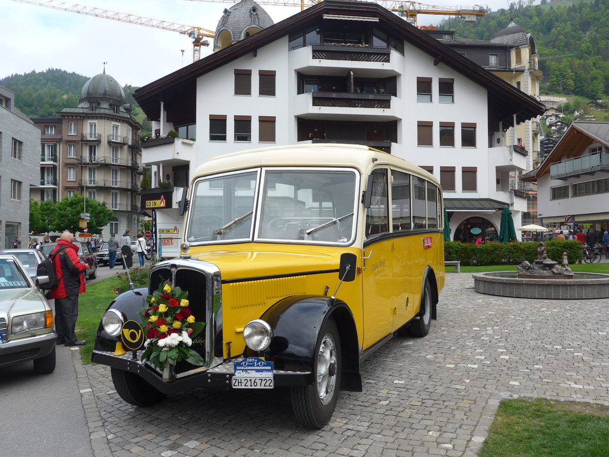 (193'131) - Moser, Sch�nenberg - ZH 216'722 - Berna/Hess (ex Barenco, Faido) am 20. Mai 2018 in Engelberg, OiO