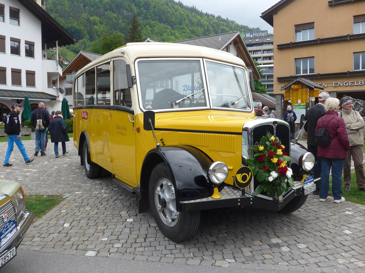(193'144) - Moser, Sch�nenberg - ZH 216'722 - Berna/Hess (ex Barenco, Faido) am 20. Mai 2018 in Engelberg, OiO