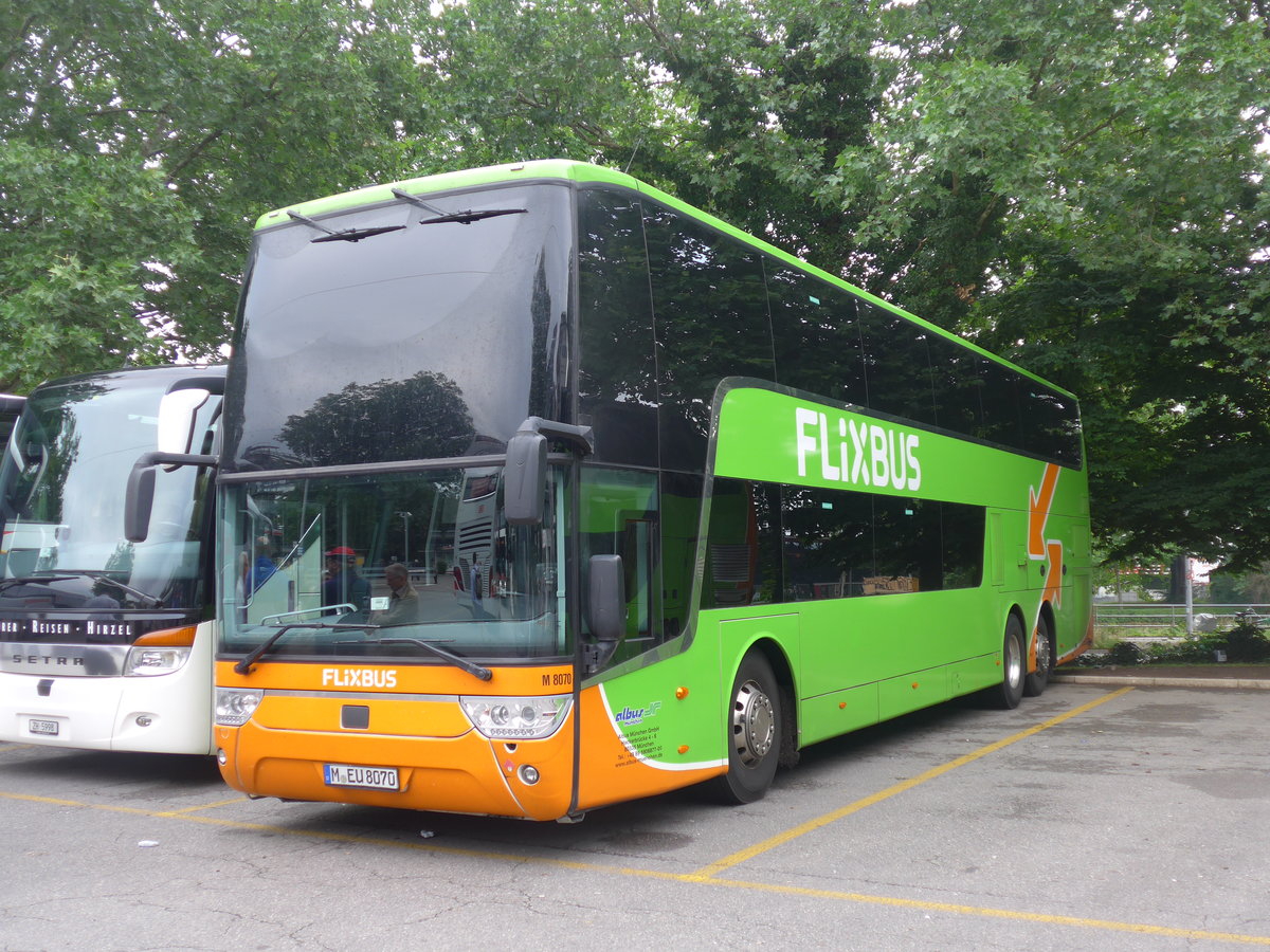(193'783) - Aus Deutschland: Albus, M�nchen - Nr. M8070/M-EU 8070 - Scania am 9. Juni 2018 in Z�rich, Sihlquai