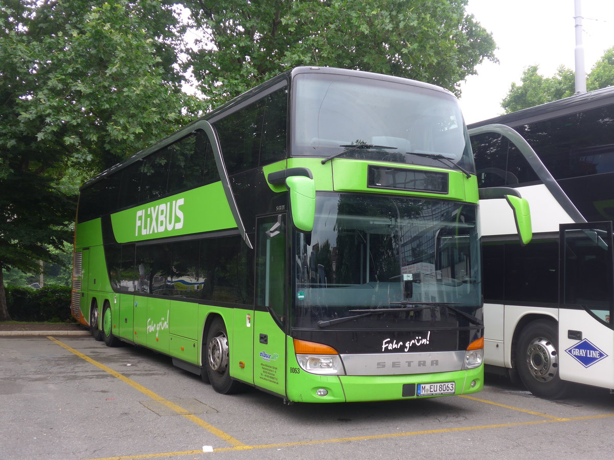 (193'784) - Aus Deutschland: Albus, M�nchen - Nr. M8063/M-EU 8063 - Setra am 9. Juni 2018 in Z�rich, Sihlquai