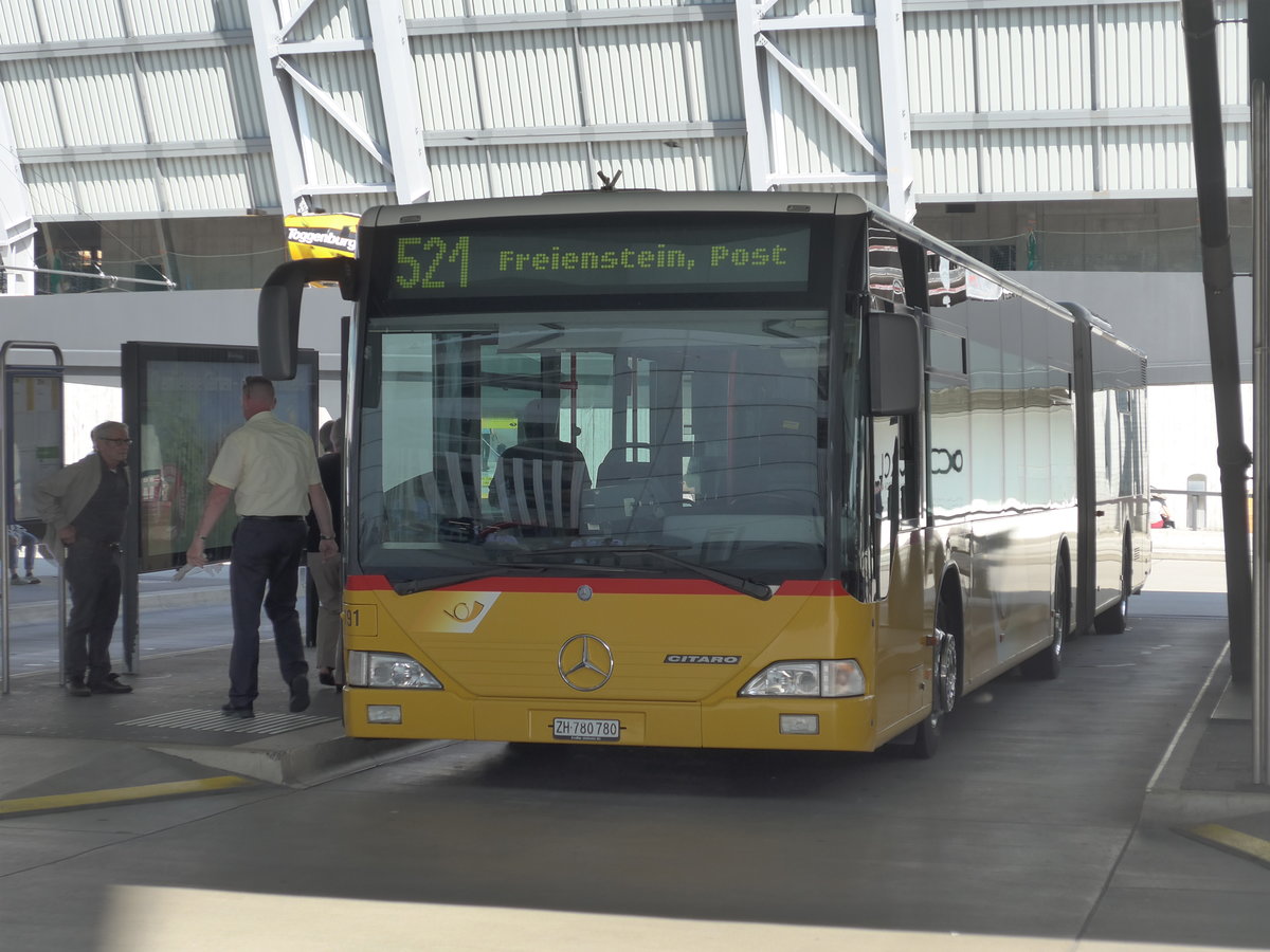 (194'272) - PostAuto Z�rich - Nr. 191/ZH 780'780 - Mercedes (ex Nr. 29) am 18. Juni 2018 in Z�rich, Flughafen