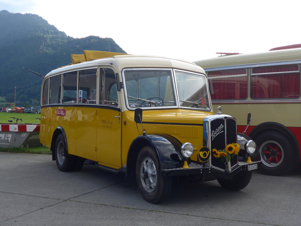 (194'315) - Moser, Sch�nenberg - ZH 216'722 - Berna/Hess (ex Barenco, Faido) am 23. Juni 2018 in Interlaken, Flugplatz